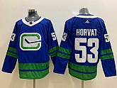 Canucks 53 Bo Horvat Blue Adidas Jersey,baseball caps,new era cap wholesale,wholesale hats